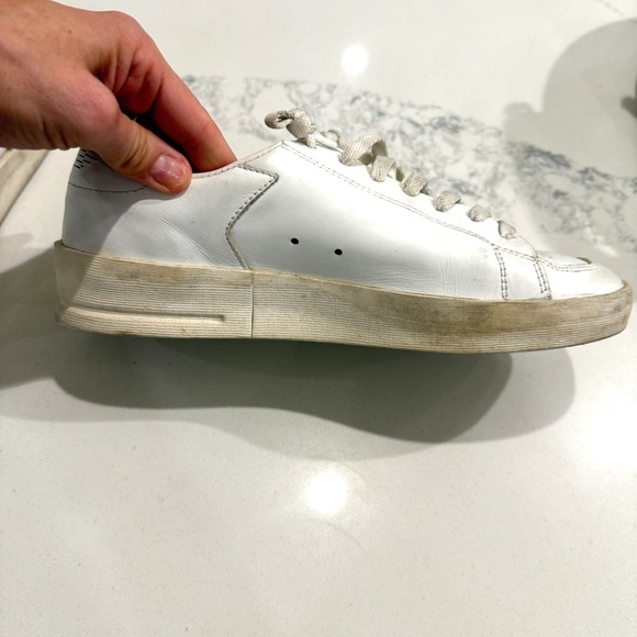 GOLDEN GOOSE SUPER STAR ALL WHITE - SIZE 39 EU  (8.5 women's) - Picture 5 of 10